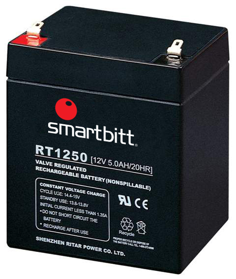 Bateria De Reemplazo Smartbitt Sbba12-5 Negro 12 V 5 Años Plomo-Acido