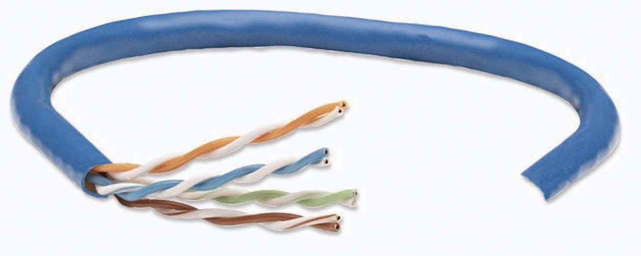 Bobina Cable De Red Intellinet Cat 6 Utp 305M Solida Azul 705059