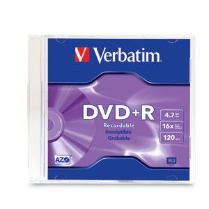 Dvd Verbatim 95059 +R 16X 120Min 4.7Gb Caja 1 Pza