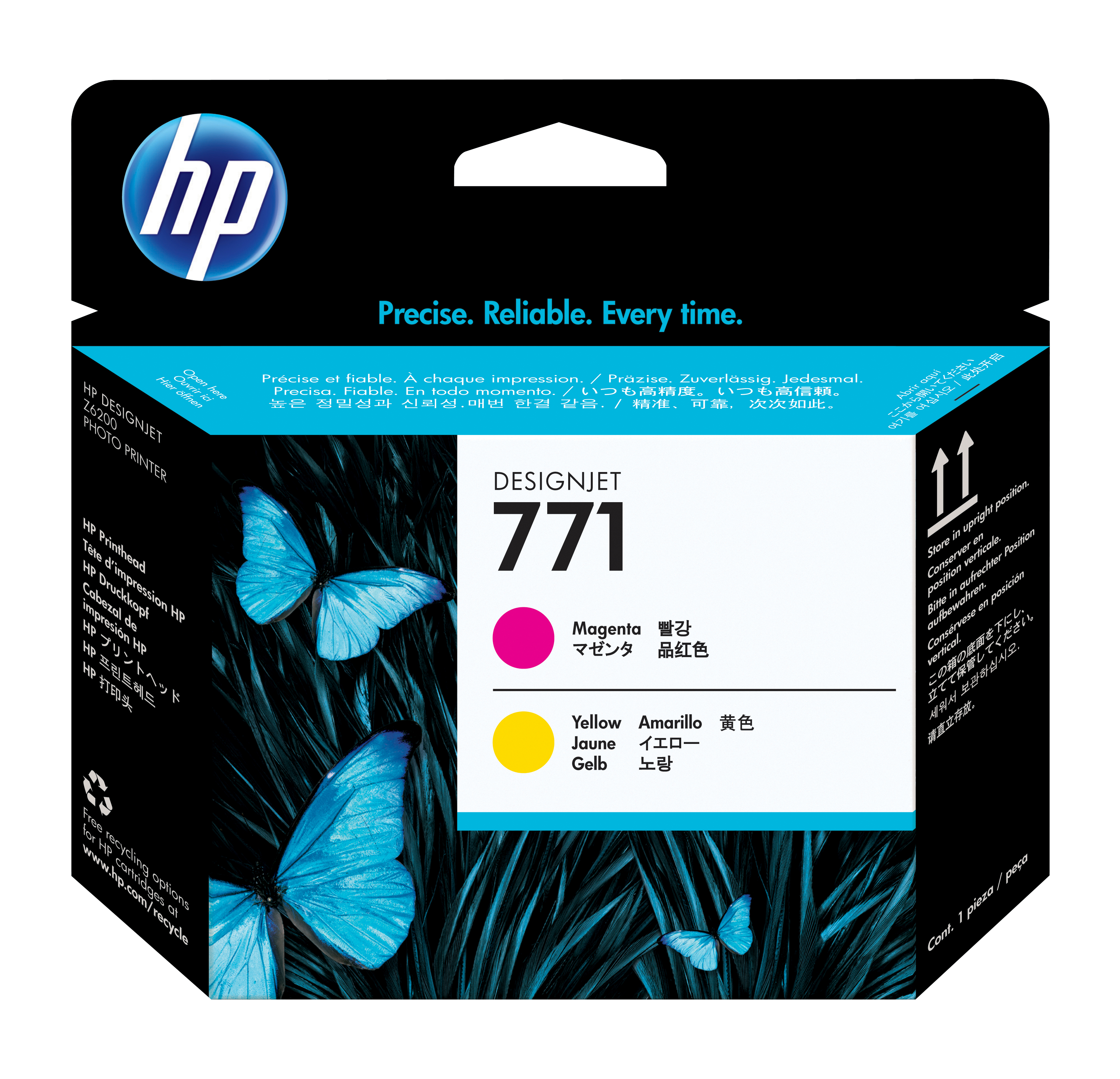 Cabezal De Impresion Designjet Hp 771 Magenta Amarillo Ce018A Ce018A