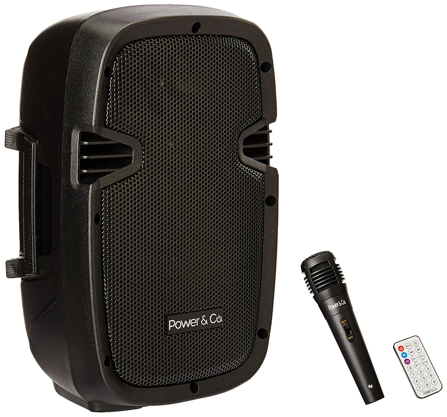 Bocina Karaoke Power & Co Xp-8000Bk 8" 3200W Bt Microf Sd/Usb Negra