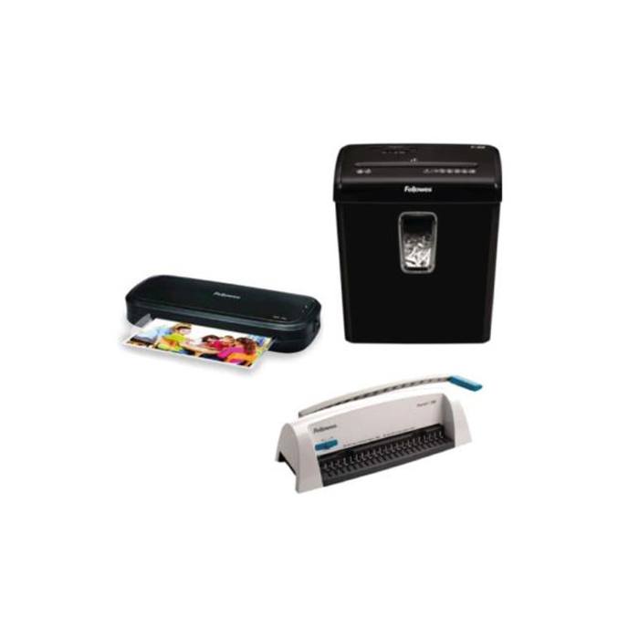 Bundle Fellowes 6008004 + 522770 Trituradora Powershed P-30C + Engargoladora Starlet + Enmicadora