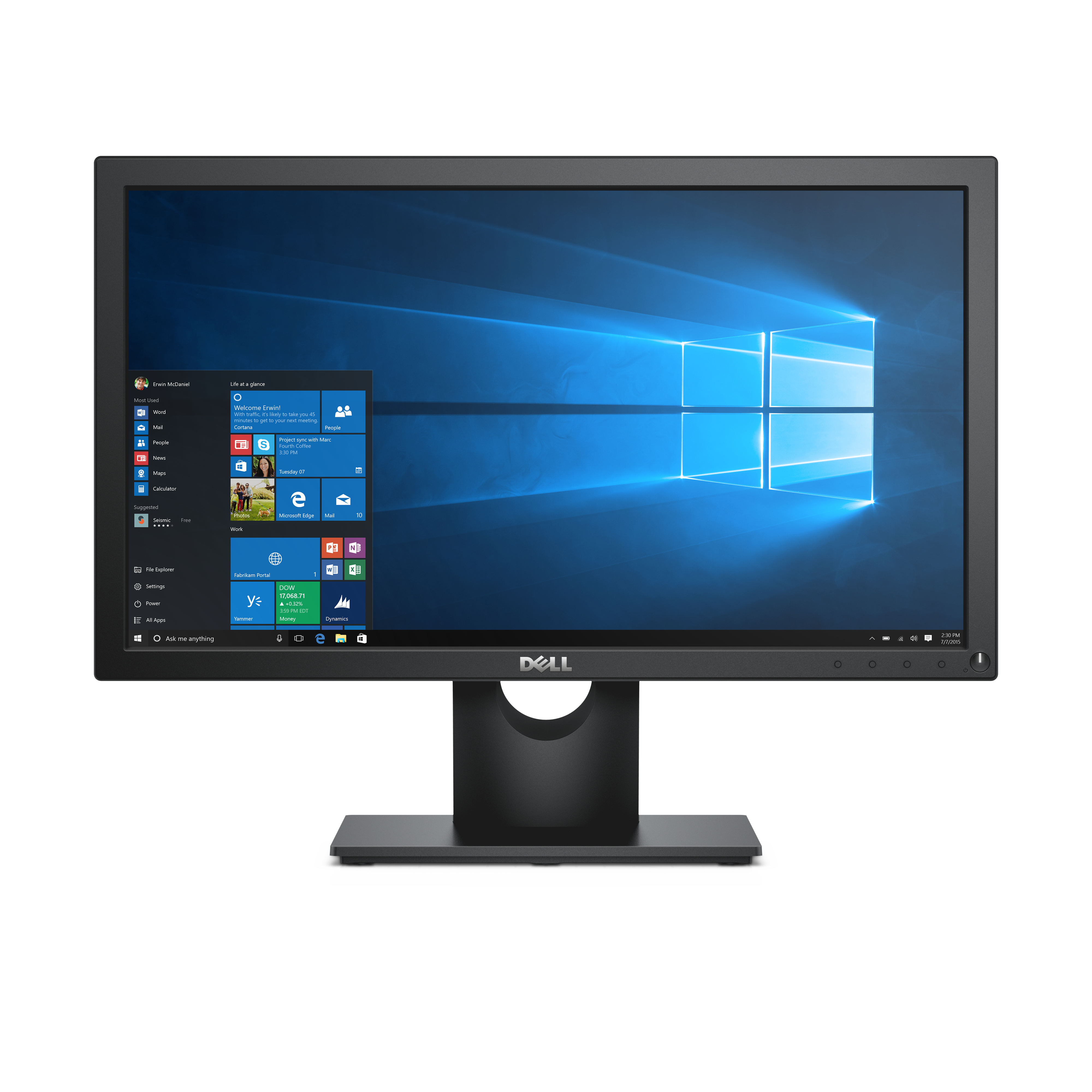 Monitor Dell E2016Hv Led 19.5  , Widescreen, Negro E2016Hv