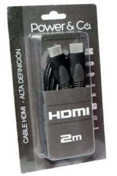 Power & Co Cable Hdmi 3D Full Hd 2M Gris 1.4Ghz Hdbs2Mgy