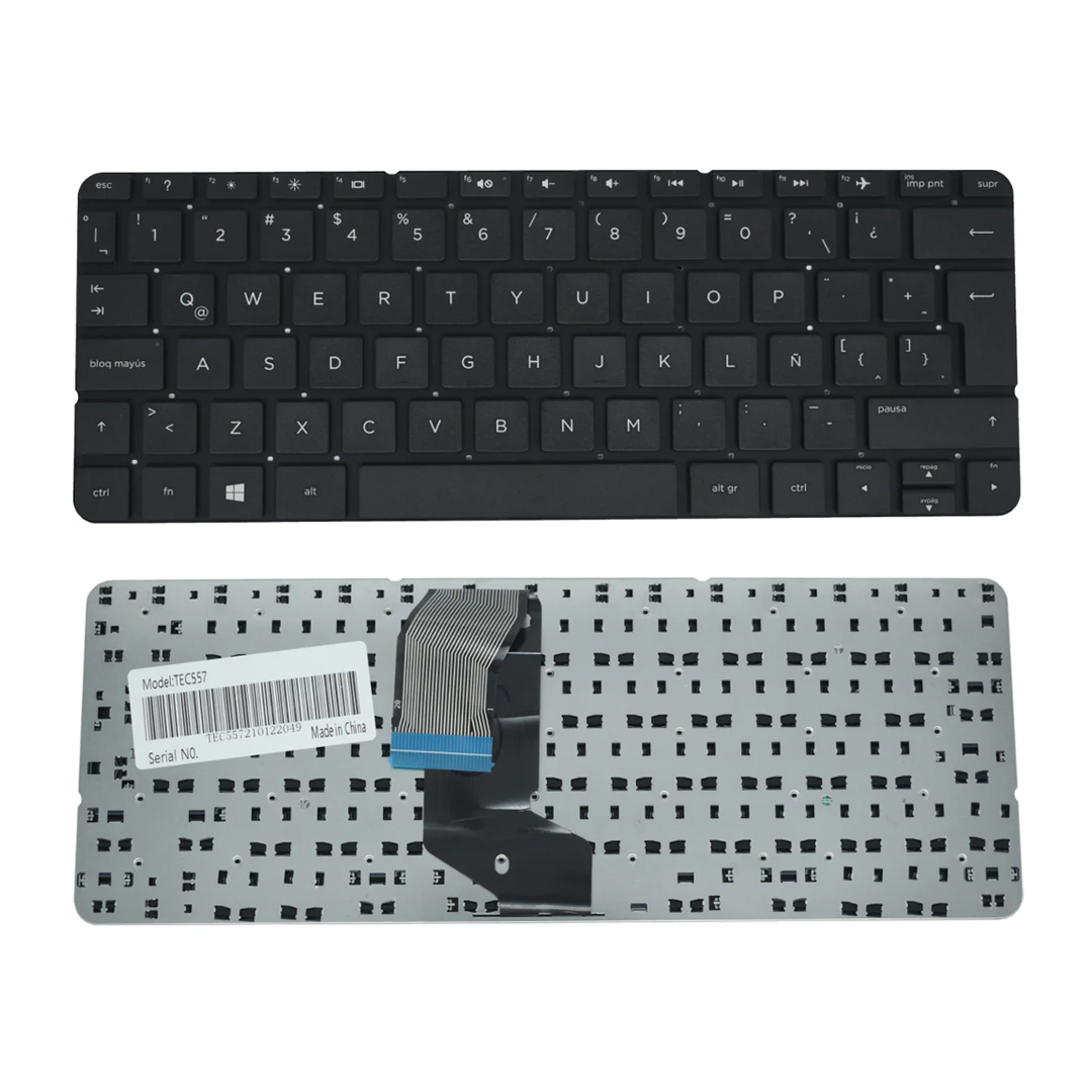 Teclado Para Laptop Tec557 Español Para Hp Pavilion X360 11-N000 11-N100 11-N200 Negro