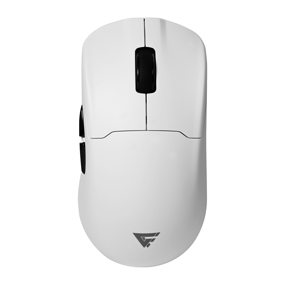 Mouse Gamer Game Factor Mow800-Wh Rgb Óptico Pixart 3395 26000Dpi Base Magnetica Inalambrico Blanco