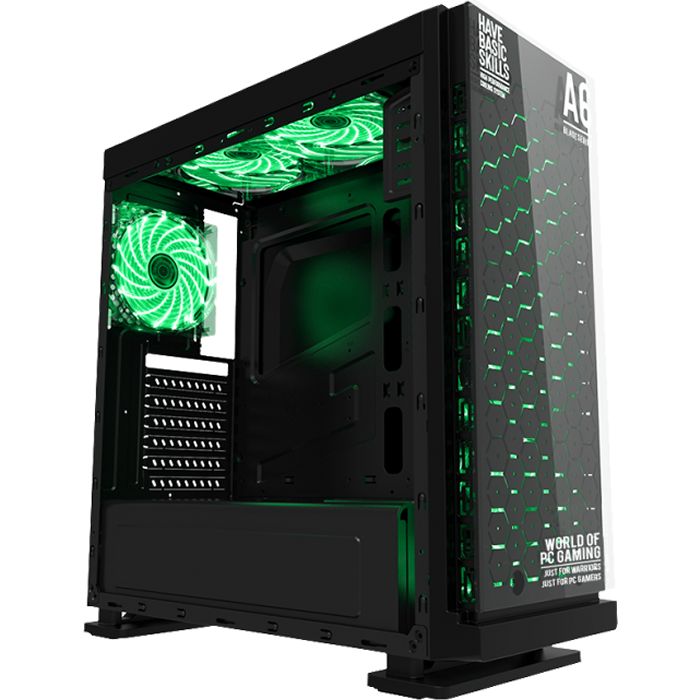 Gabinete Gamer Jaguar Warrior Blade A6 Rgb Sin Fuente Atx