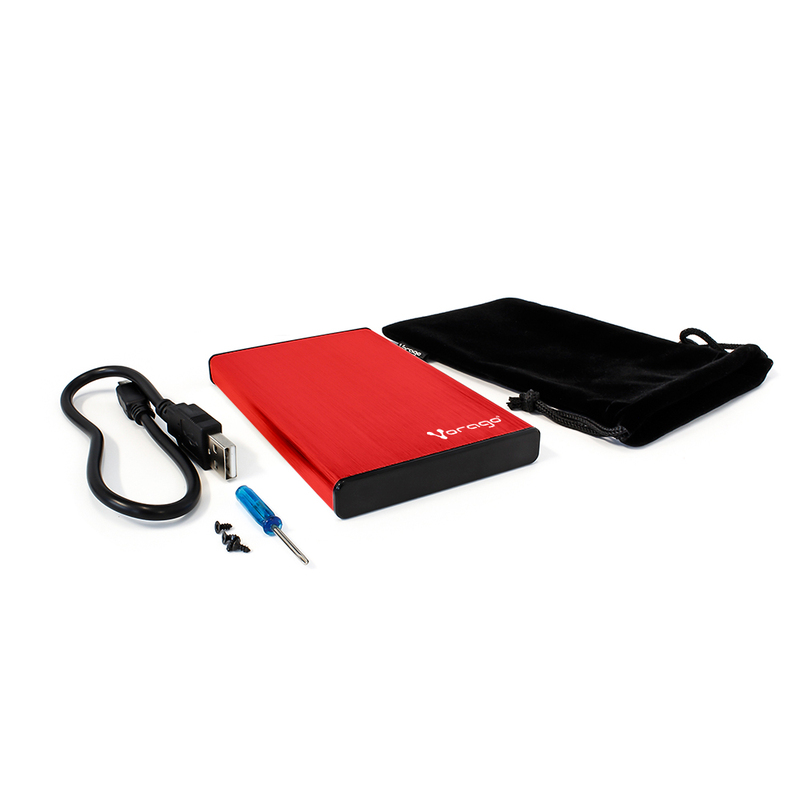 Gabinete Para Discos Vorago Hdd-102 Rojo Dd 2.5 Usb 2.0 Sata