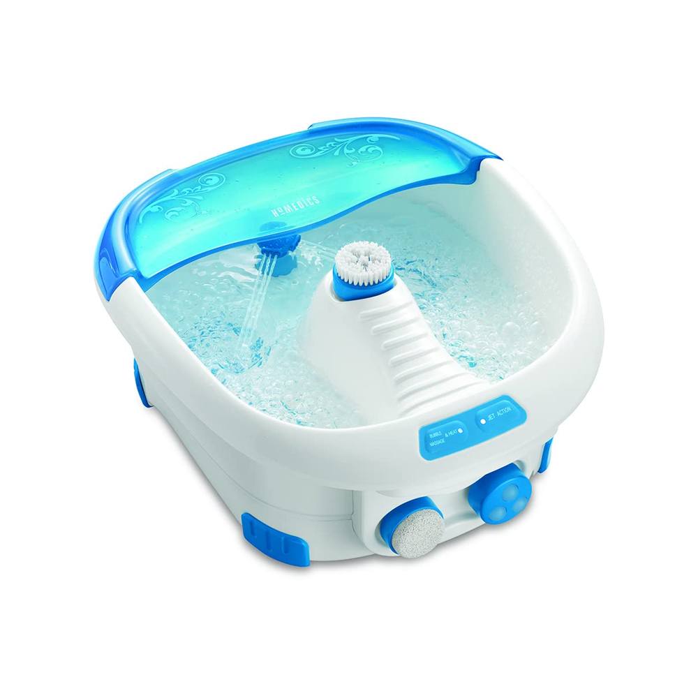 Tina Spa Para Pies Homedics Pedicure Con Calor Y Burbujas 3 Piezas Intercambiables Blanco Fb-300-Thp