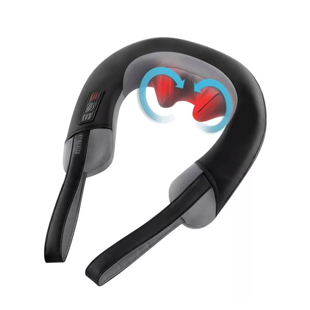 Masajeador De Cuello Homedics Con Vibracion Negro/Gris Nms-377H