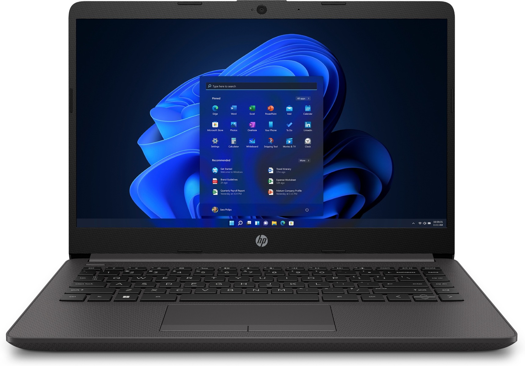 Laptop Hp 245 G8 14" Amd Ryzen 3 3250U 4Gb Ddr4 128Gb Ssd Windows 11 Pro Negro