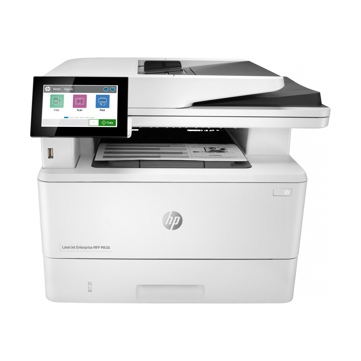 Multifuncional Hp Laserjet Enterprise M430F Blanco Y Negro Láser 1200X1200Ppm 38Ppm Usb Eth