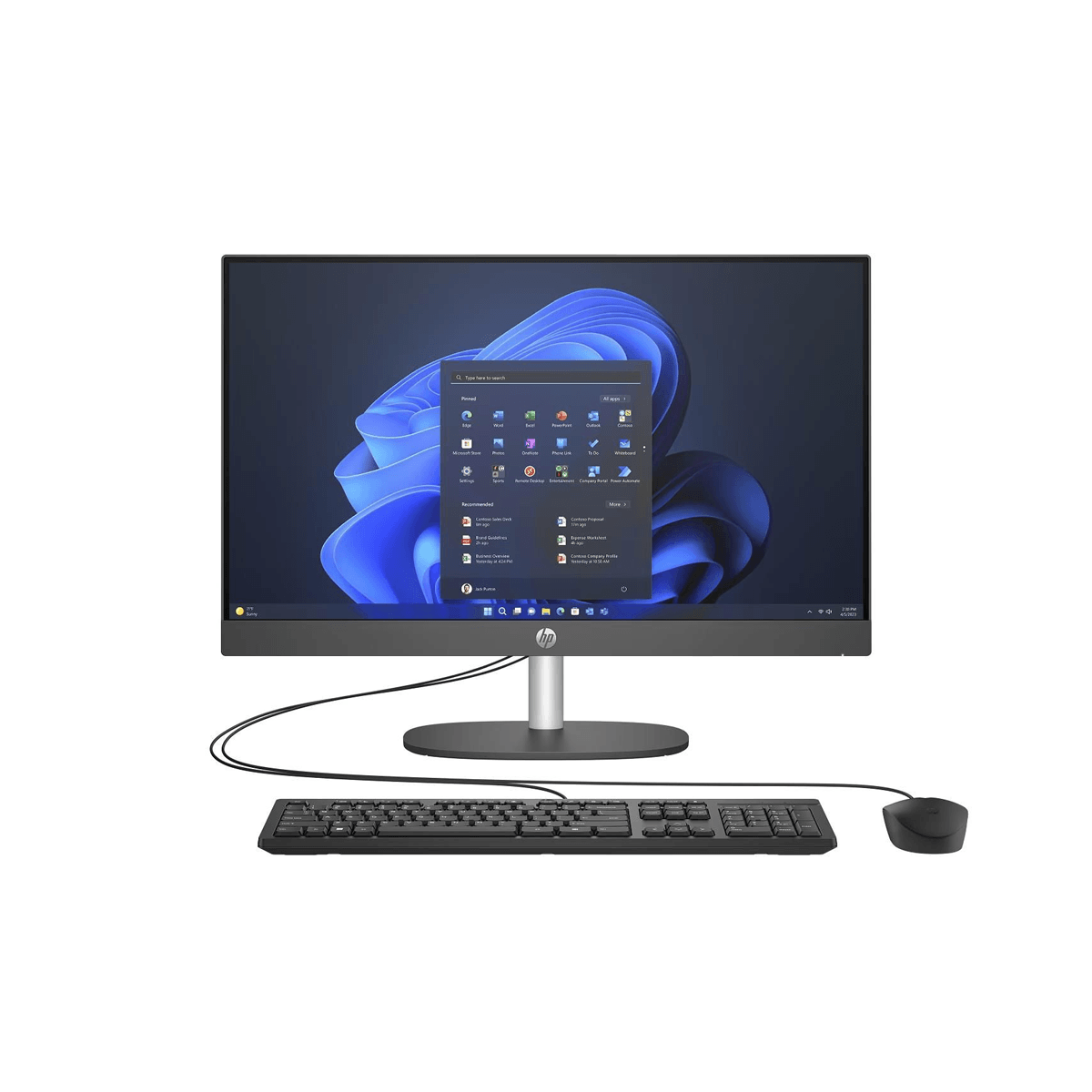 Pc All In One Hp Proone 245 G10 Nt 23.8" Amd Ryzen 5 7520U 8Gb Ddr5 256Gb Ssd W11 Pro 9P4K9La#Abm