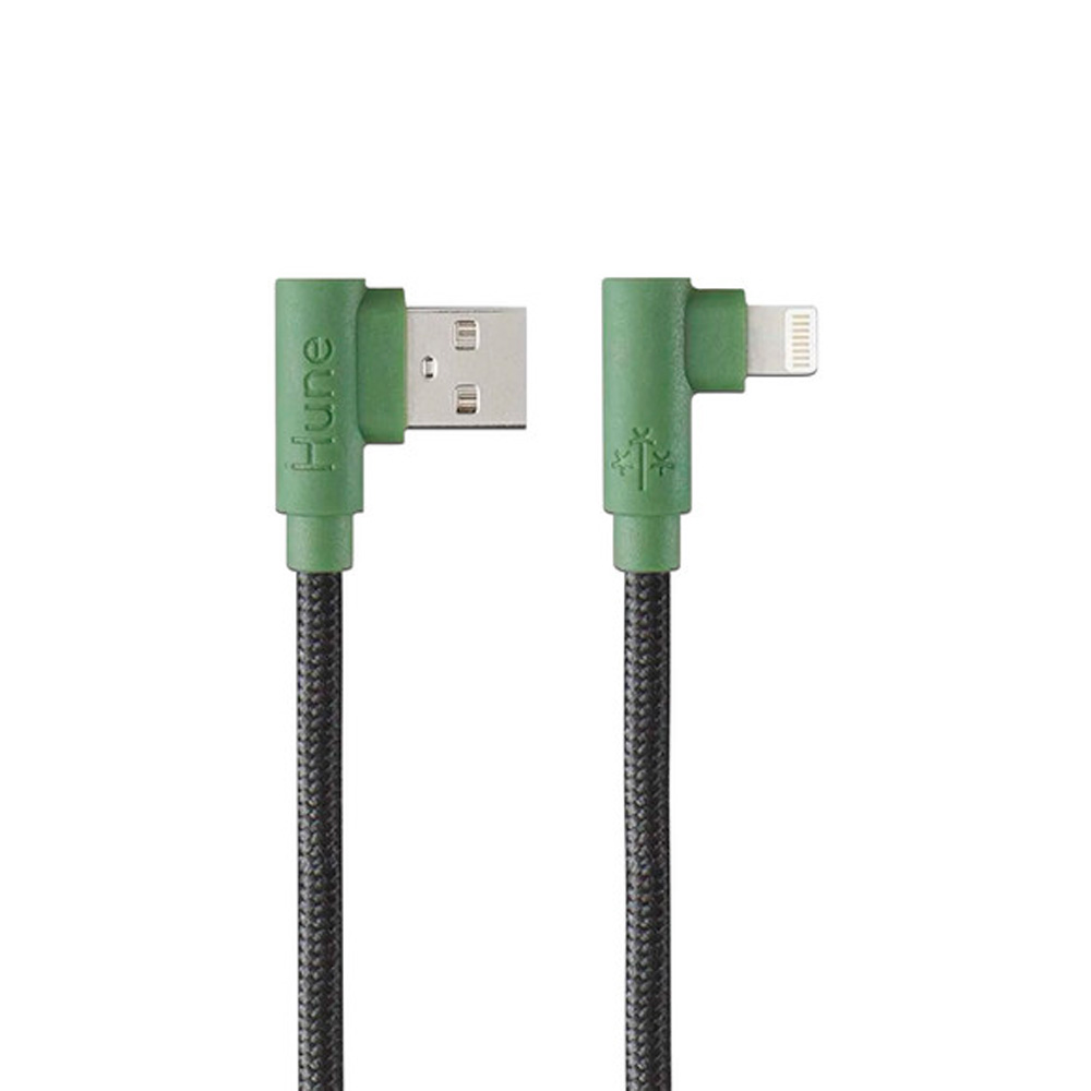 Adaptador Usb Hune Hiedra Usb-A Macho A Lightning 1.2M Verde At-Acc-Ca-318Bos