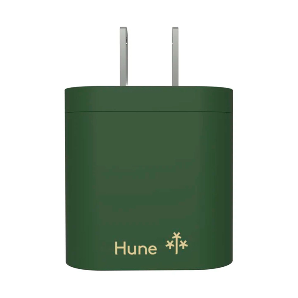 Cargador De Pared Hune Huron 18W 1X Usb-A 1X Usb-C Verde At-Acc-Wa-061Bos