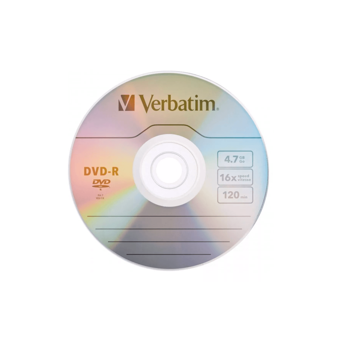 Dvd-R Verbatim 16X 4.7Gb Torre 50Piezas Vb97493