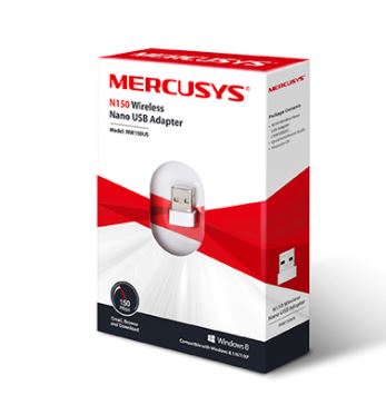 Adaptador Wifi Usb Mercusys Nano Inalambrico N150  Mw150Us