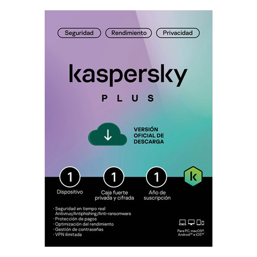 Antivirus Kaspersky Standard Para 1 Dispositivo 1 Año (Licencia Electrónica) Kl1042Z5Afs-22