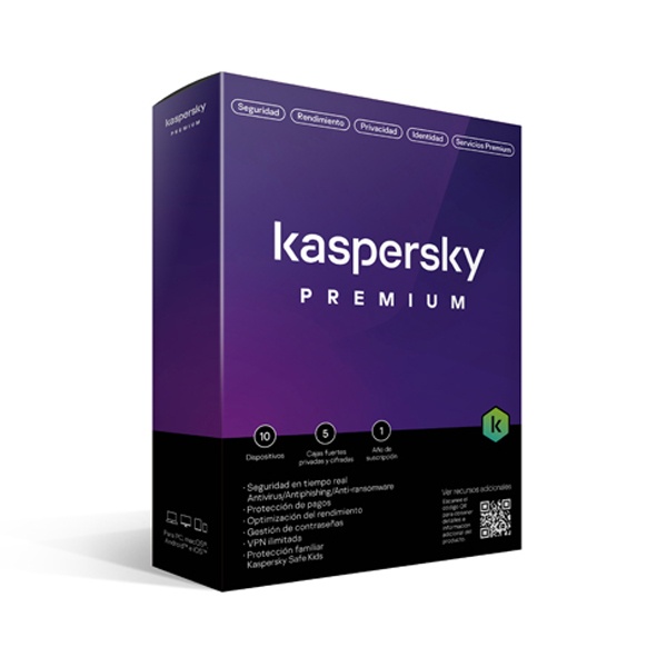 Antivirus Kaspersky Premium Para 10 Dispositivos 1 Año Kl1047Z5Kfs-22