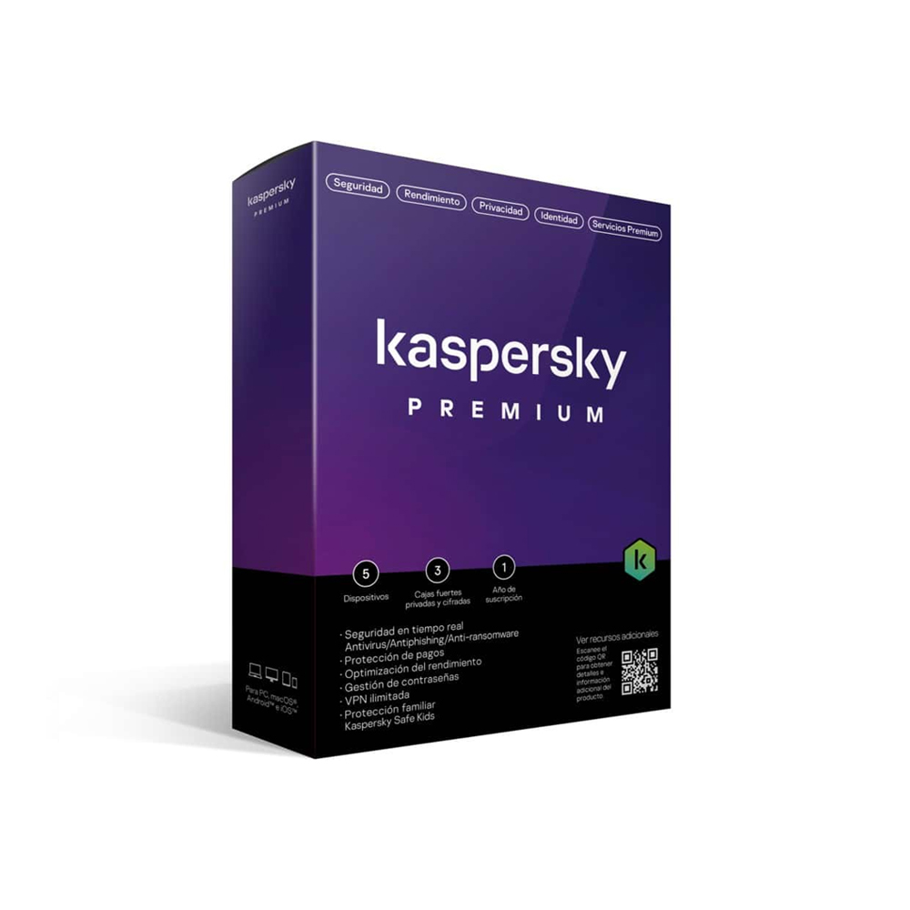 Antivirus Kaspersky Premium 5 Dispositivos 1 Año Windows / Mac / Caja Tmks-410