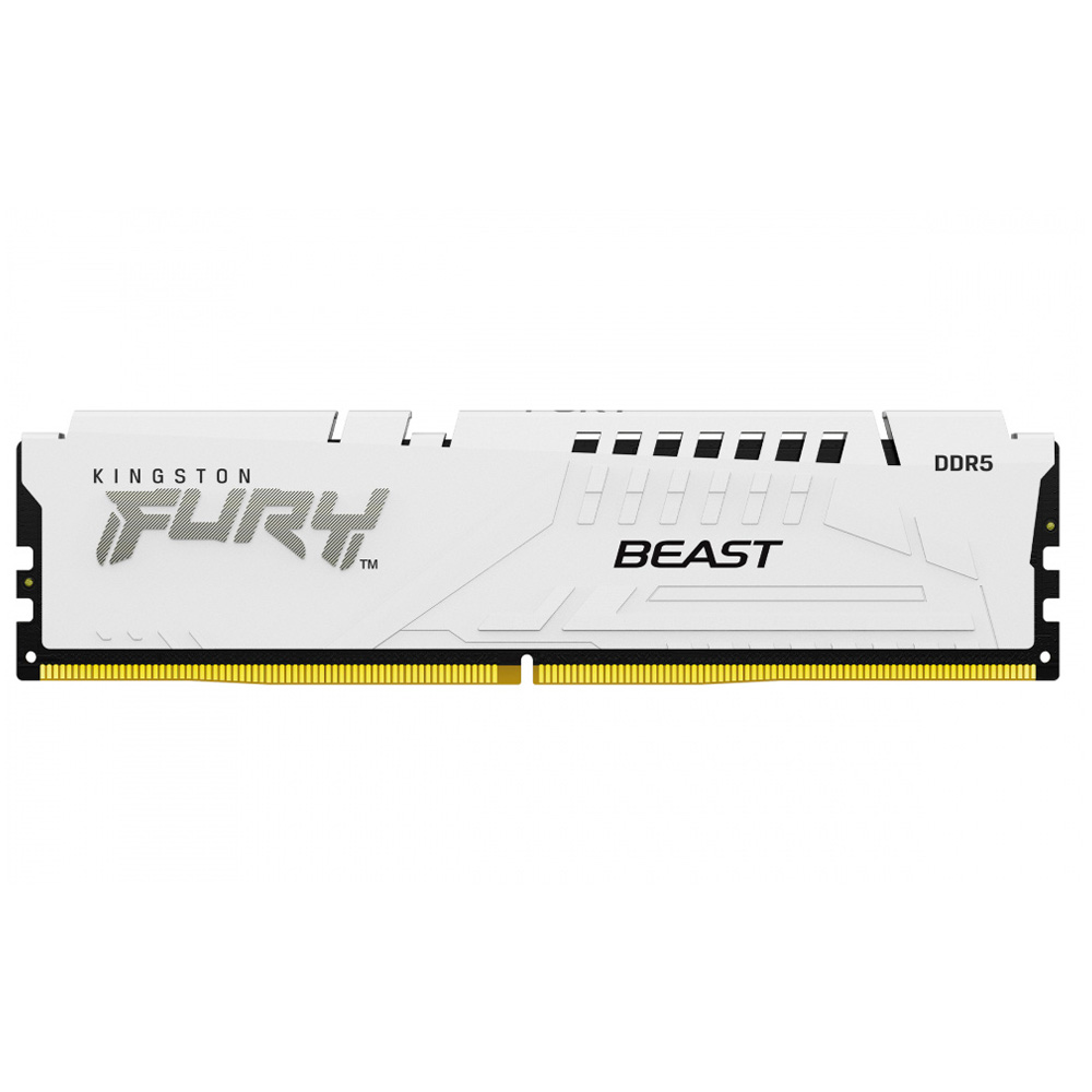 Memoria Ram Kingston Fury Beast 16Gb Ddr5 6000Mhz Cl36 Dimm Blanco Kf560C36Bwe2-16