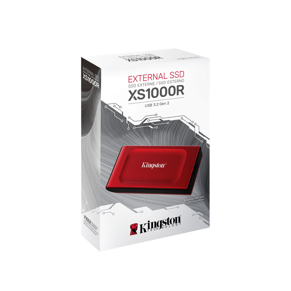 SSD externo Kingston XS1000 2TB caja frontal