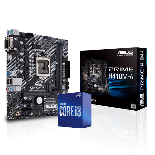 Kit De Tarjeta Madre Asus H410M-A + Procesador Intel Core I3 10100