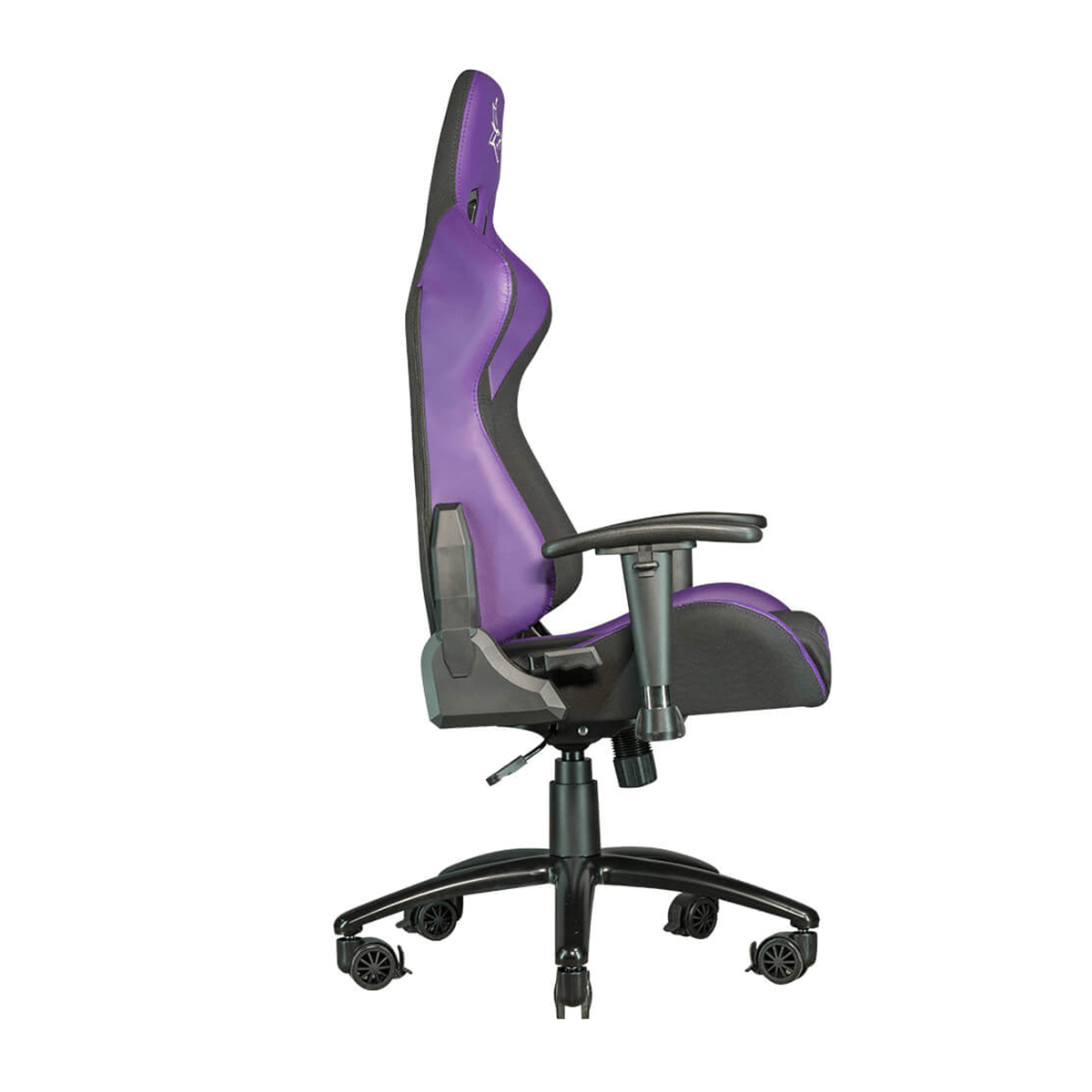 Silla Gamer Kultec Serie X Reposacabezas Soporte Cervical Reposabrazos 150Kg Morado-Negro Kltx-1113