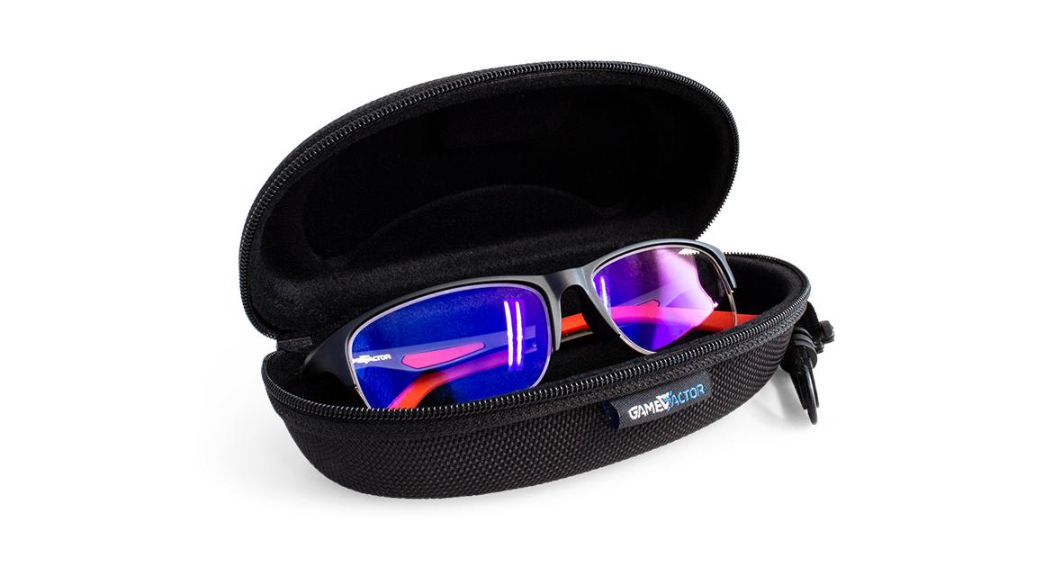 Lentes Para Pc Game Factor Gg300 Anti Blue Light Con Estuche Negro