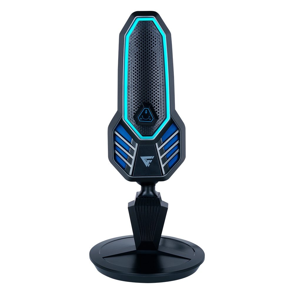 Microfono Profesional Game Factor Mcg800 Rgb Cardioide 50Hz-20Khz Plug & Play Ajuste 360° Usb Negro