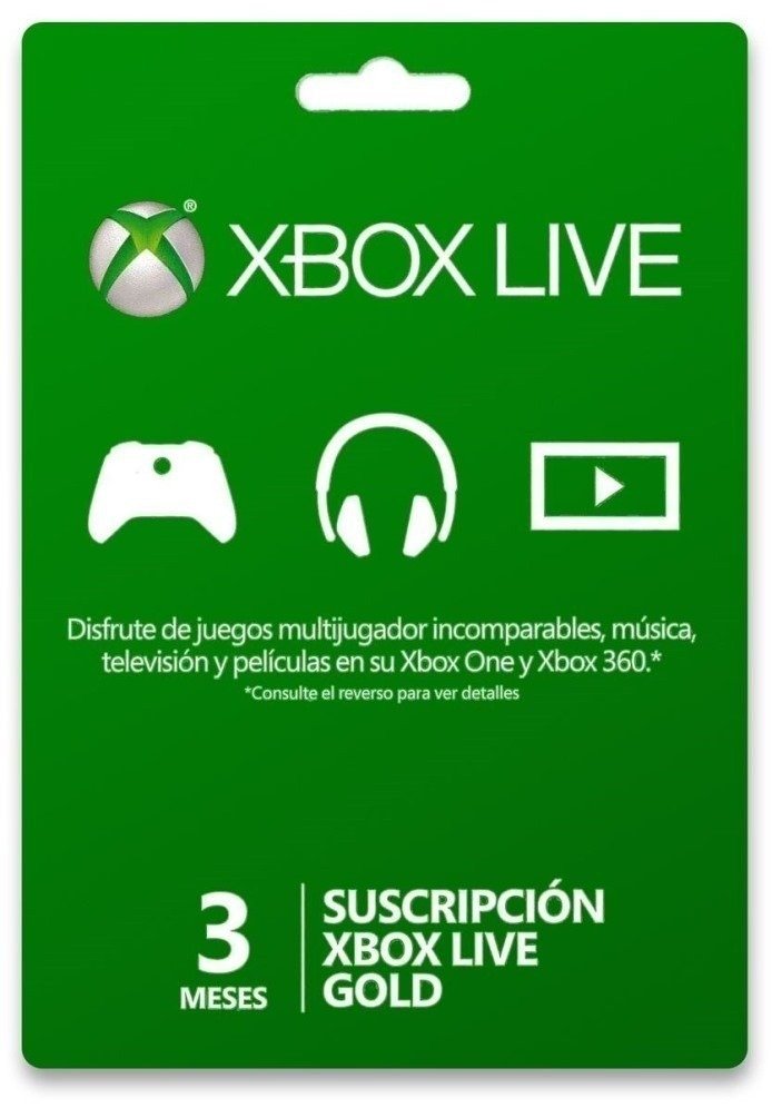 Xbox Live Gold 3 Meses 2Yp-00015