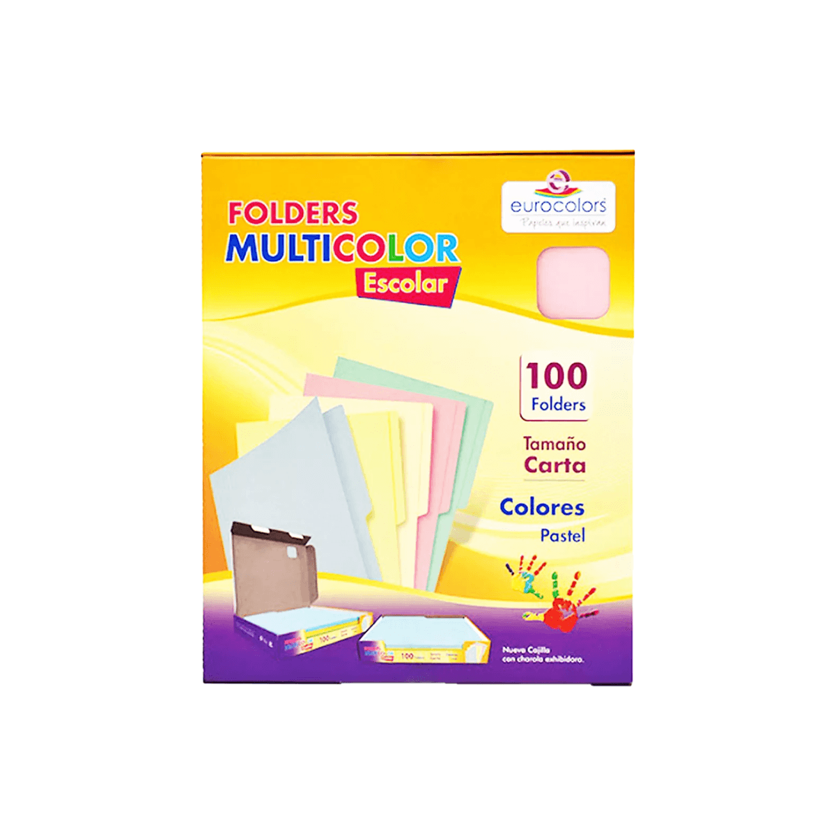 Folder Mapasa Tamaño Carta Multicolor Color Rosa Pastel Con 100 Piezas Pu0034