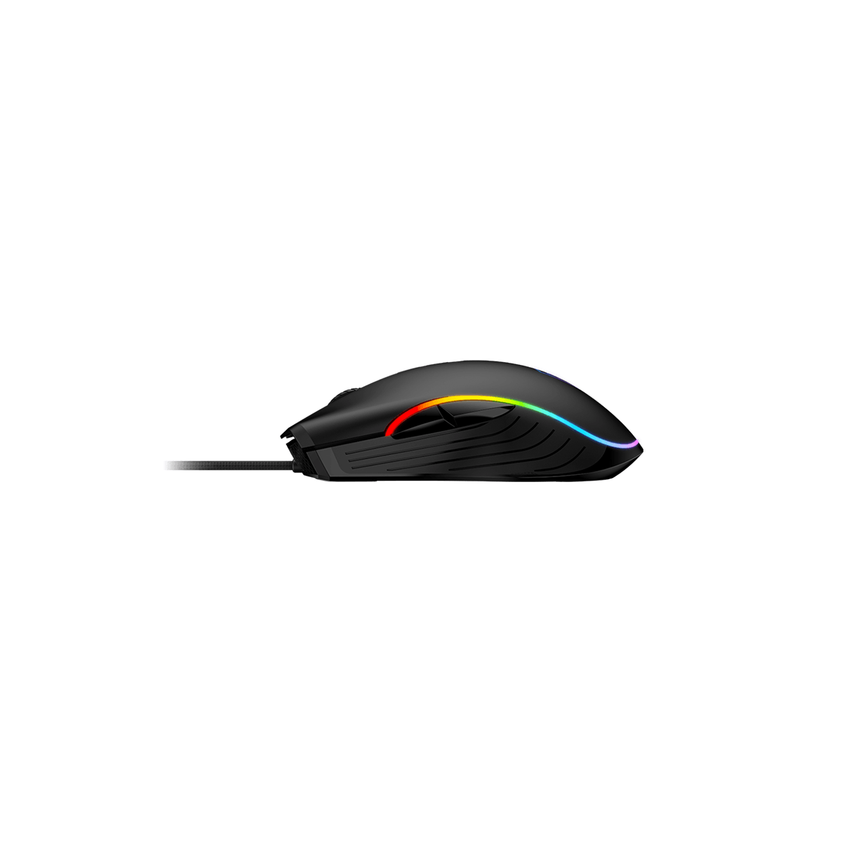 Mouse Gamer Msi Forge Gm300 Rgb Óptico 6400Dpi 7X Botones Alámbrico Usb Negro