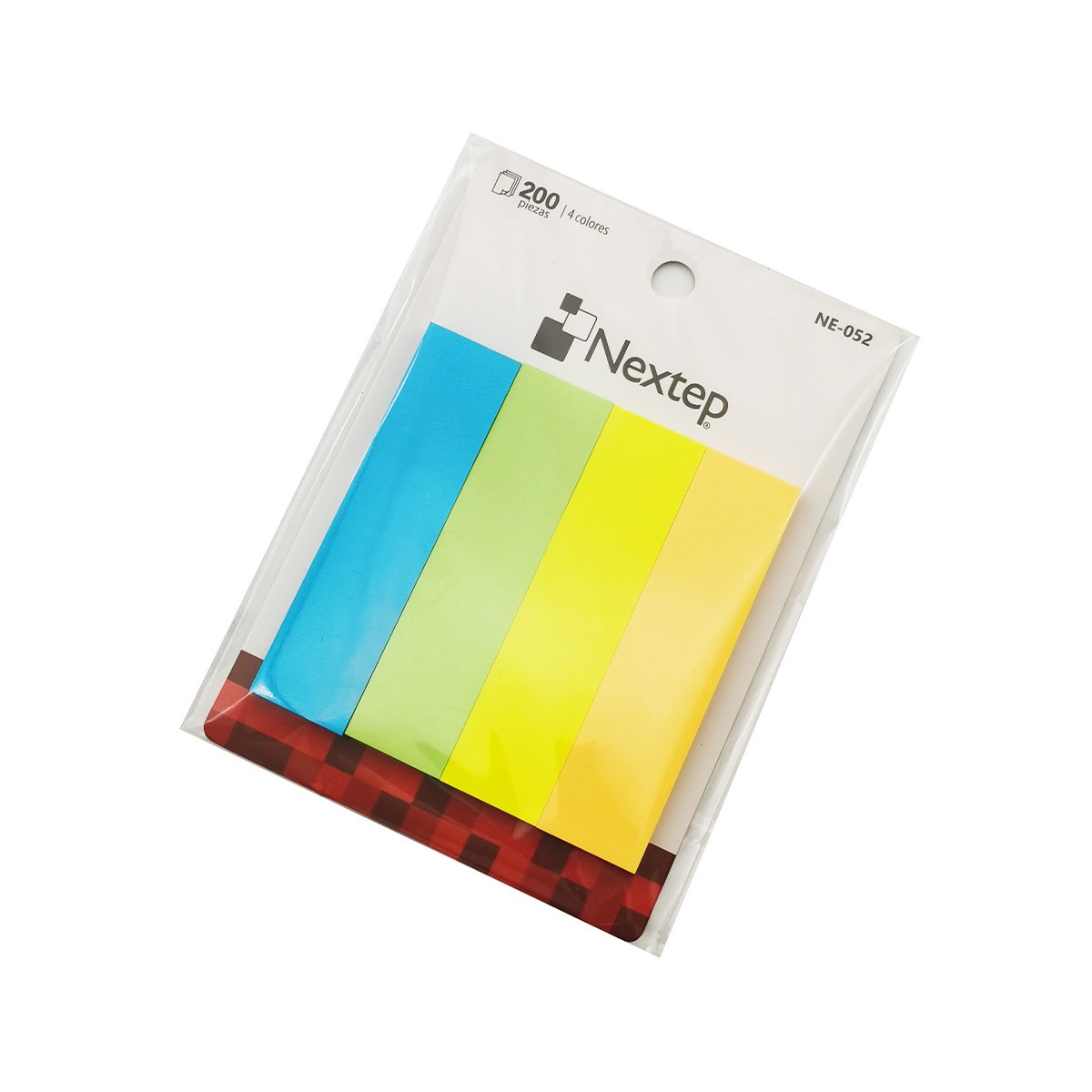 Banderitas Nextep Ne-052 Neon 4 Colores 10 Estuches Con 200 Piezas Cada Uno
