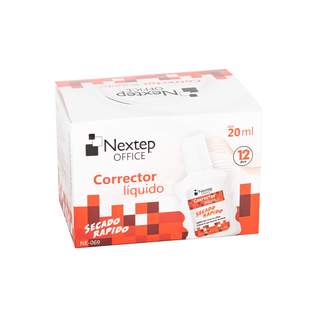 Bundle Corrector Líquido Nextep Ne-069 B Botella De 20Ml 12 Piezas