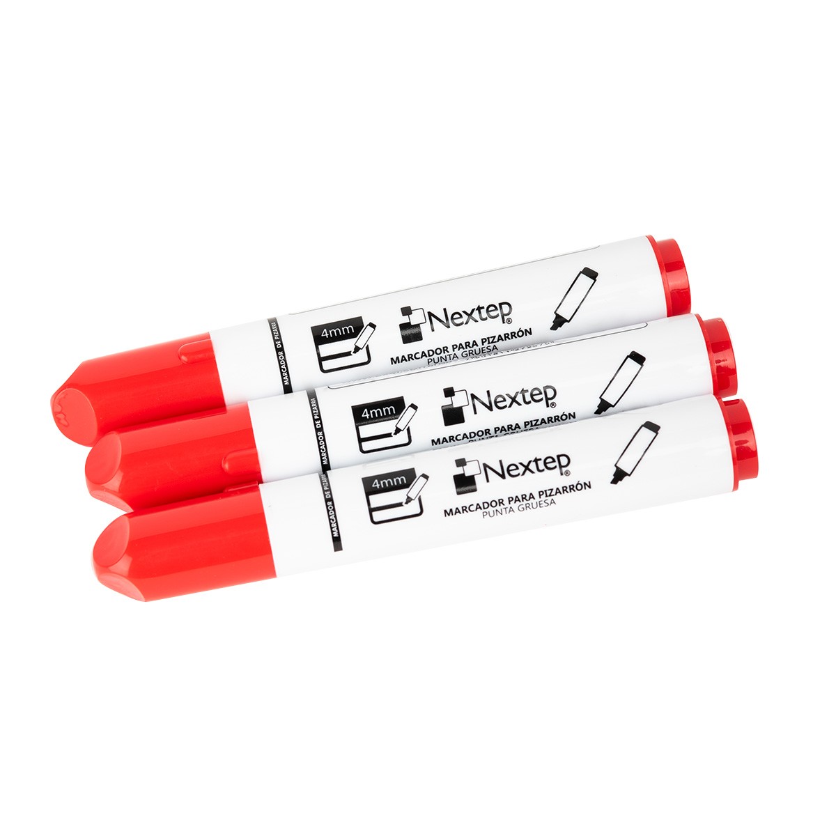 Marcador Pizarron Blanco Nextep Color Rojo C/12 Pzas NE-082R