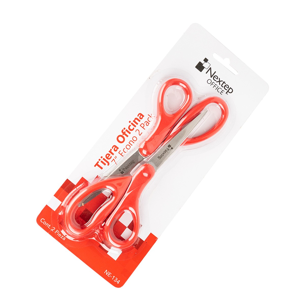 Tijera Para Oficina Nextep 7" Economica Blister C/2