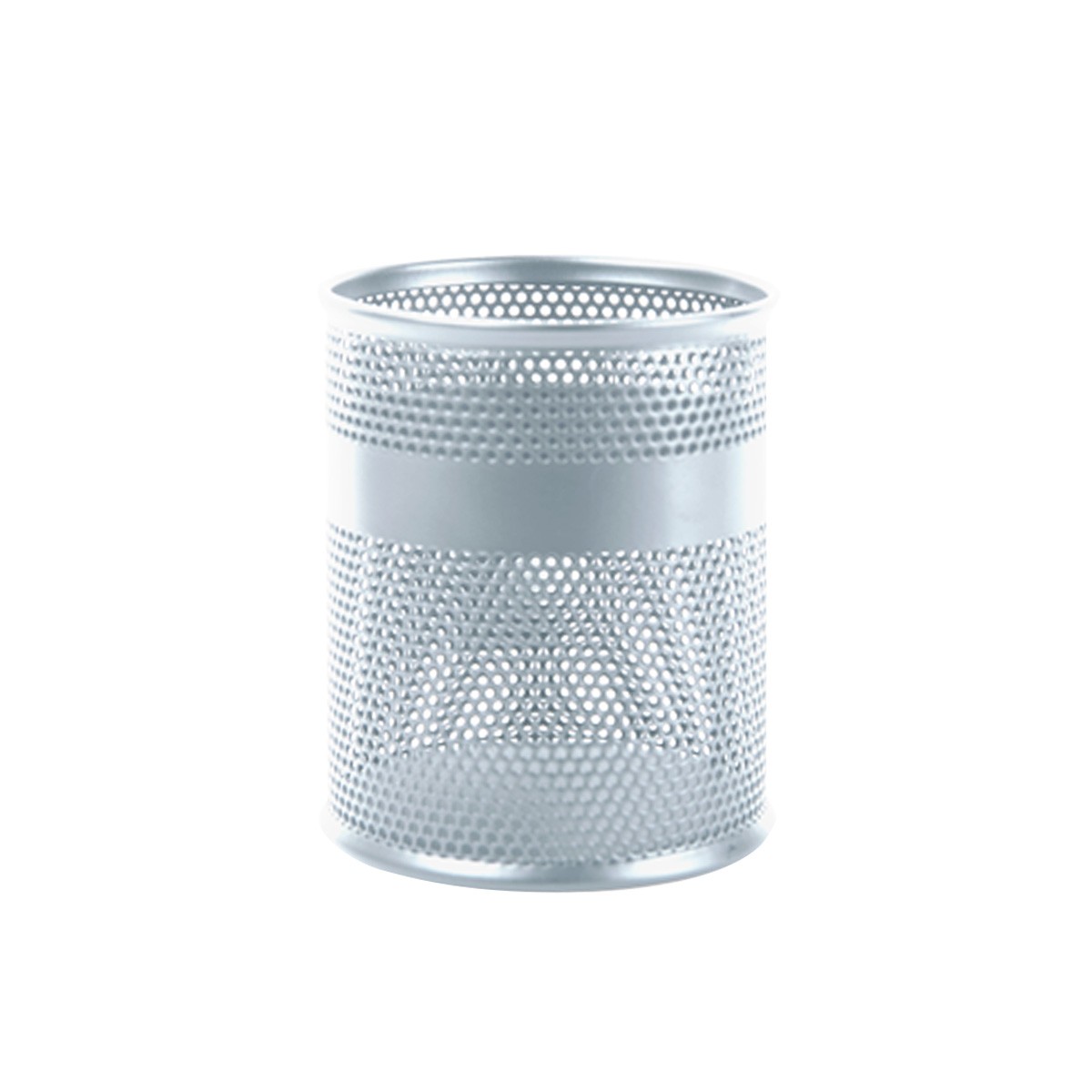 Porta Lapices Nextep Mediano Malla Metalica Gris Ne-158P