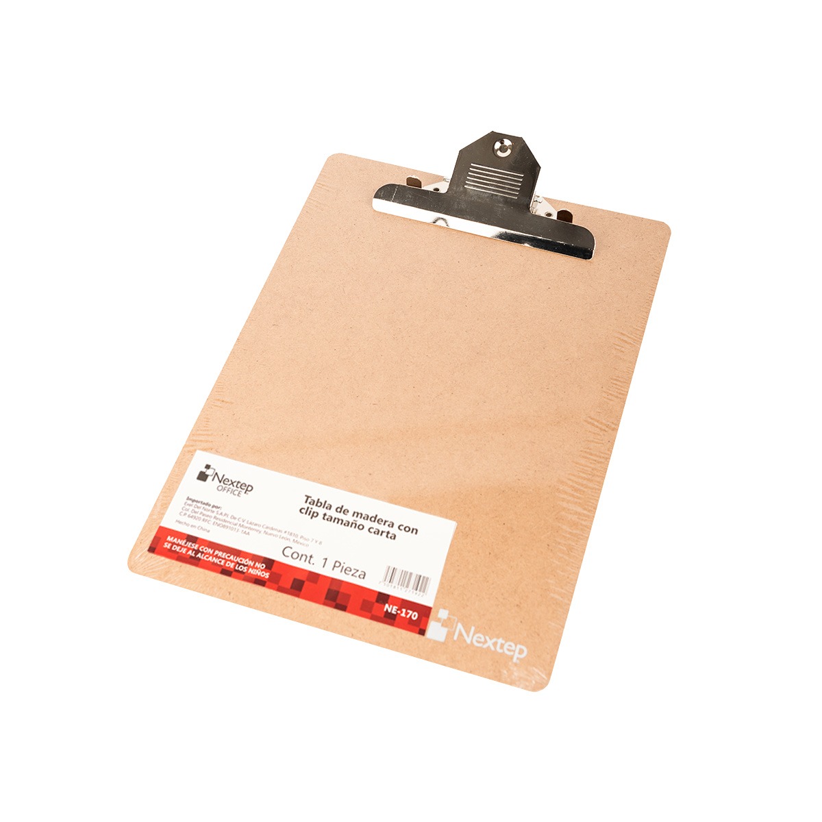 Tabla De Madera Con Clip Nextep Carta Articulos Escolar Y Oficina NE-170
