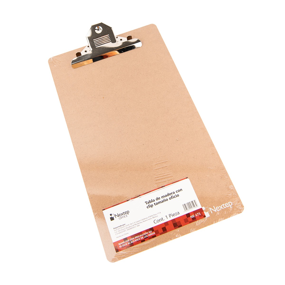 Tabla De Madera Con Clip Nextep Oficio Articulos Escolar Y Oficina NE-171