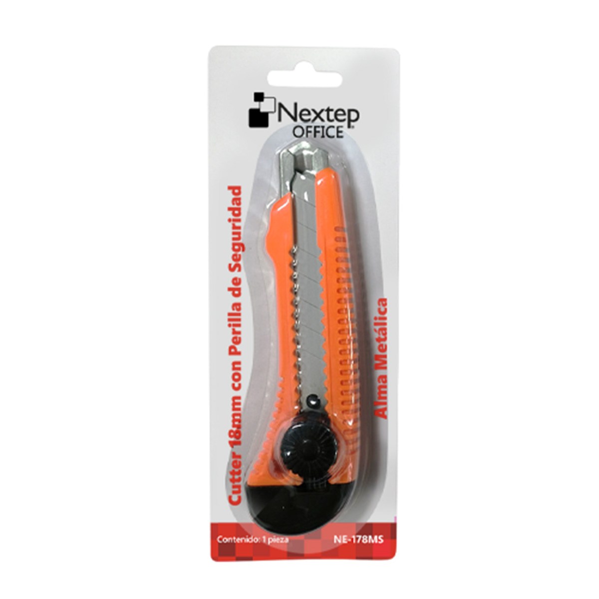 Cutter Nextep Ne-178Ms Navaja De 18Mm Naranja