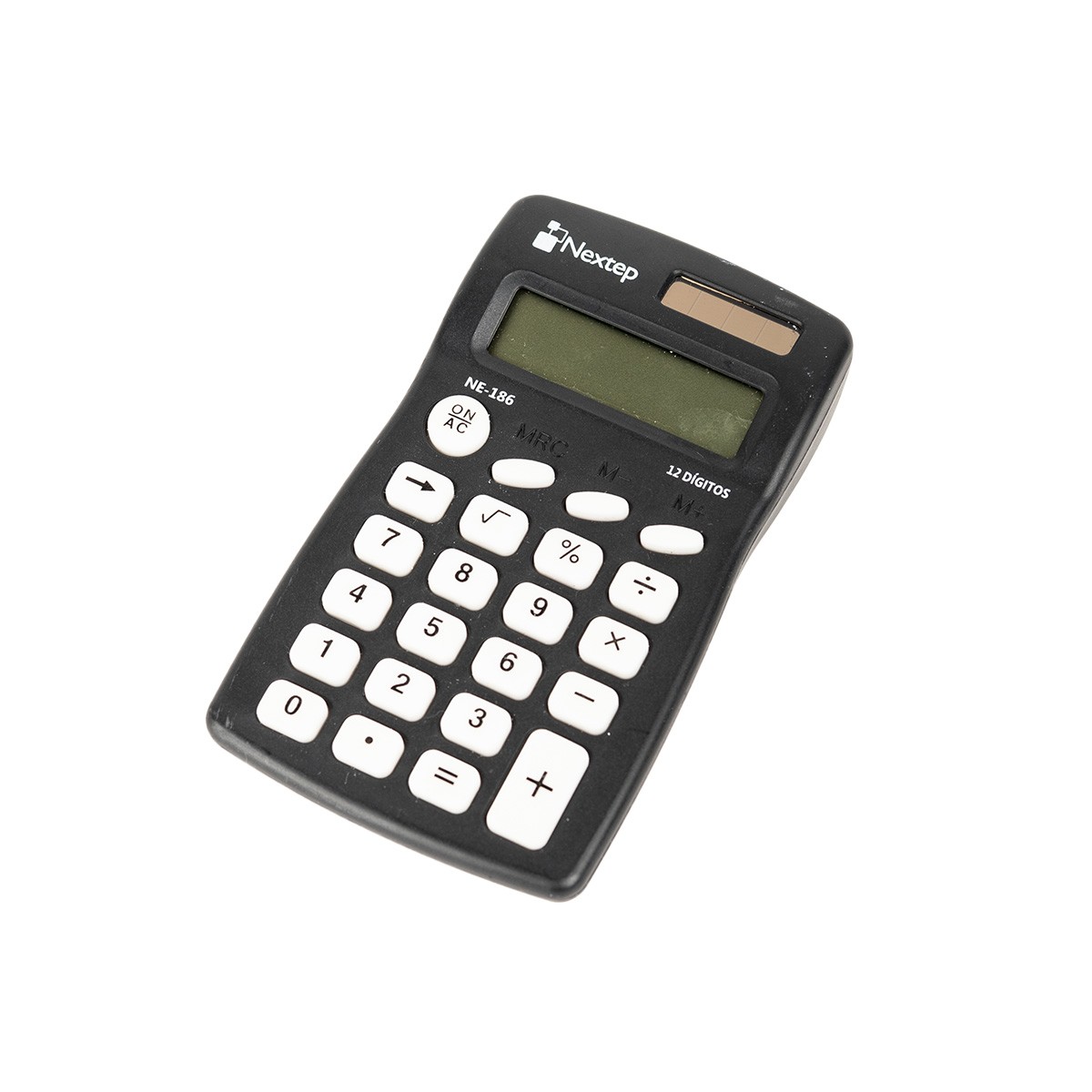 Calculadora De Bolsillo Nextep Ne-186 12 Dígitos Funciones Básicas Batería Solar