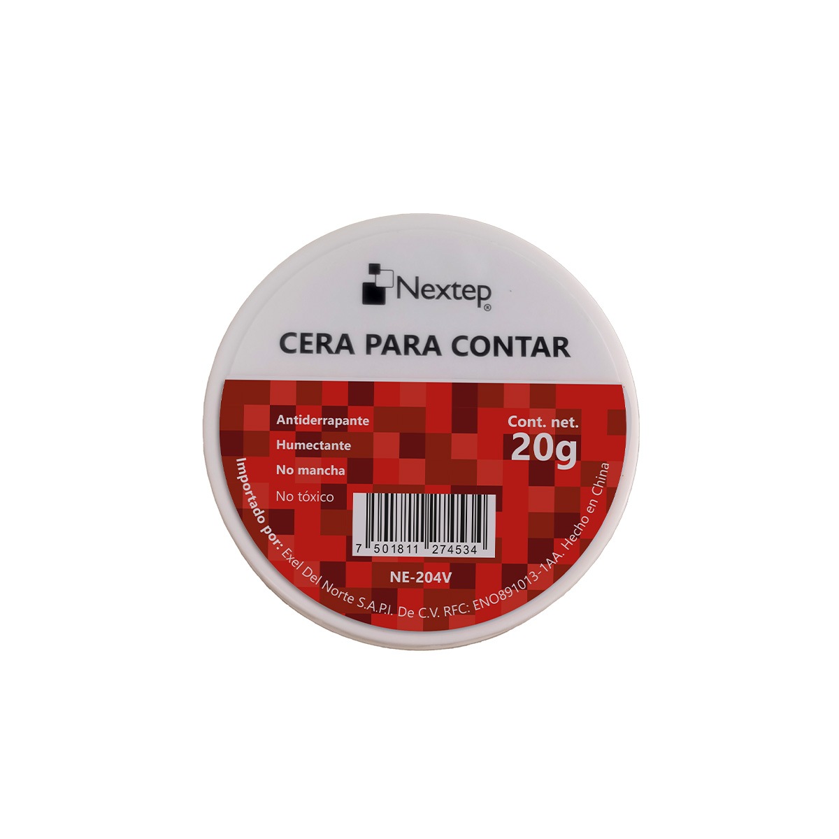 Cera Para Contar Nextep Ne-204V Antiderrapante 20Gr