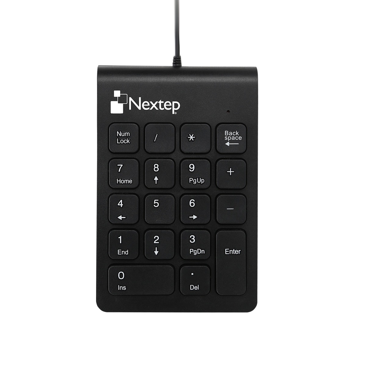 Teclado Numérico Nextep Ne-417 18X Teclas Alámbrico Usb Negro