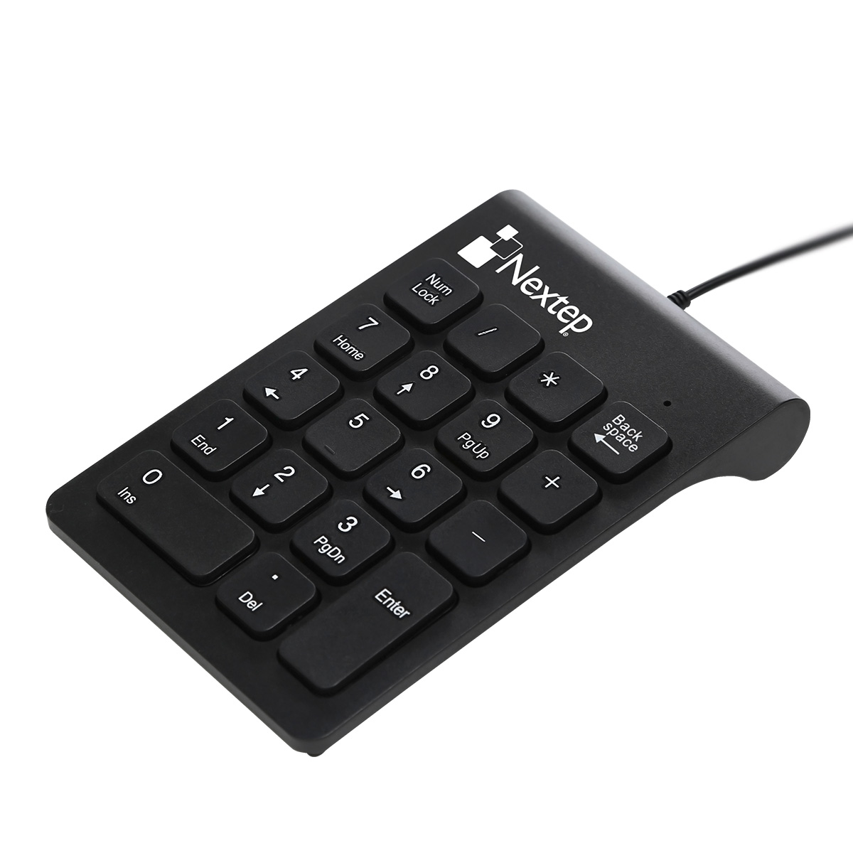 Teclado Numérico Nextep Ne-417 18X Teclas Alámbrico Usb Negro