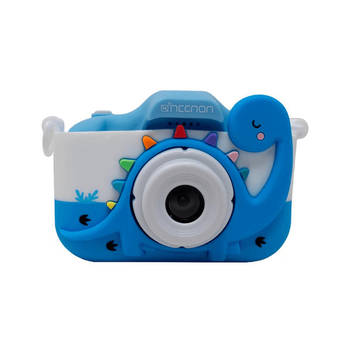 Cámara Digital Infantil Necnon Ncd-Kids2 Dinosaurio 8Mp 4X Zoom Resistente A Golpes Azul Nbckn403Dn