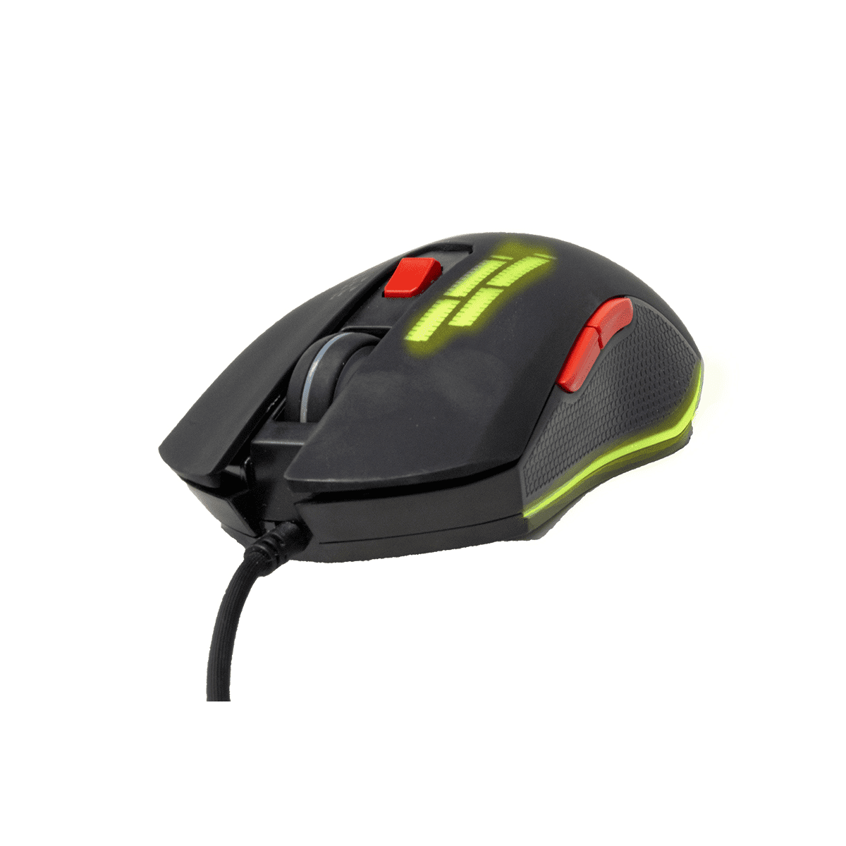 Mouse Gamer Necnon Ncgmhy01Rg Hydra 3200 Dpi 6 Botones Rgb Alambrico Negro Ncgmhy01Rg