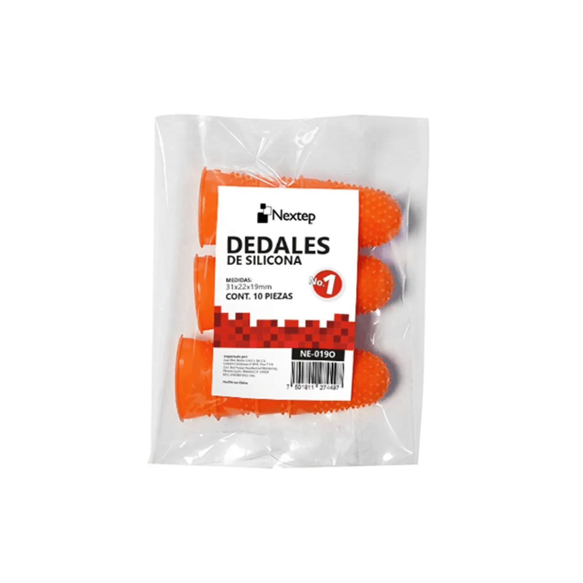 Dedal Para Contar Hojas Nextep Ne-019O Número 1 / Bolsa Con 10 Piezas