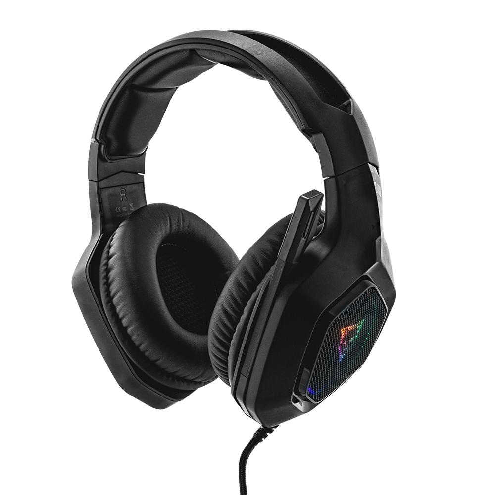 Audifonos Gamer Ocelot Over Ear Rgb Cancelacion De Ruido Usb Alambricos Negro Ogmh02