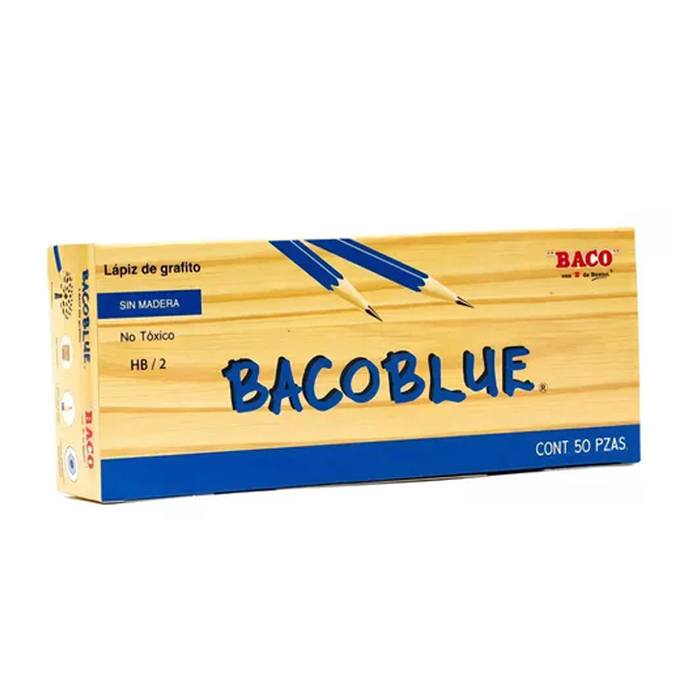 Lapiz Baco Azul C/50 Articulos Escolar Y Oficina